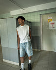 OVERSIZE WHITE FESTIVAL TANK LOCKD