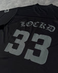 FOOTBALL BLACK OVERSIZE JERSEY LOCKD