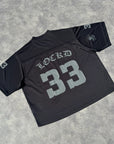 FOOTBALL BLACK OVERSIZE JERSEY LOCKD