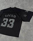 FOOTBALL BLACK OVERSIZE JERSEY LOCKD