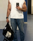 OVERSIZE WHITE FESTIVAL TANK LOCKD