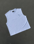 OVERSIZE WHITE FESTIVAL TANK LOCKD