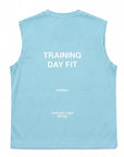 BLUE TRAINING DAY FIT TANK