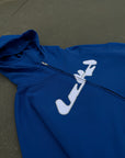 HOODIE ZIP BLEU ROYAL OVERSIZE