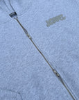 DOUBLE ZIP GREY HOODIE