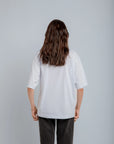 T-SHIRT BLANC SS23 OVERSIZE