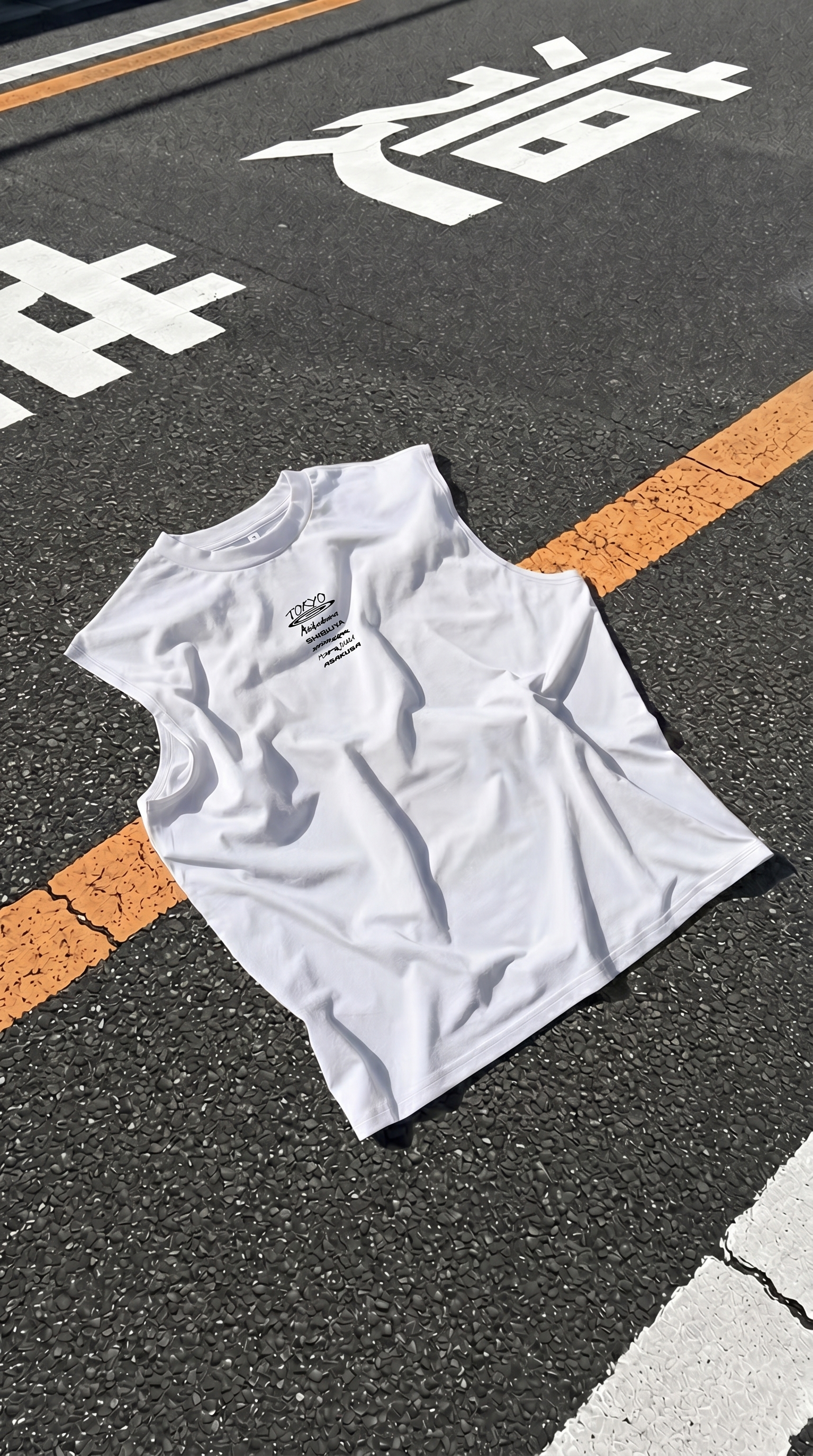 WHITE TOKYO CAPSULE TANK