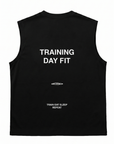 TRANING DAY FIT OVERSIZED BLACK TANK
