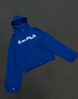 HOODIE ZIP BLEU ROYAL OVERSIZE