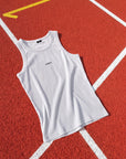 WHITE RIBBED TANK